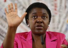 Italy’s First Black Minister Cecile Kyenge Gets Bananas Thrown at Her